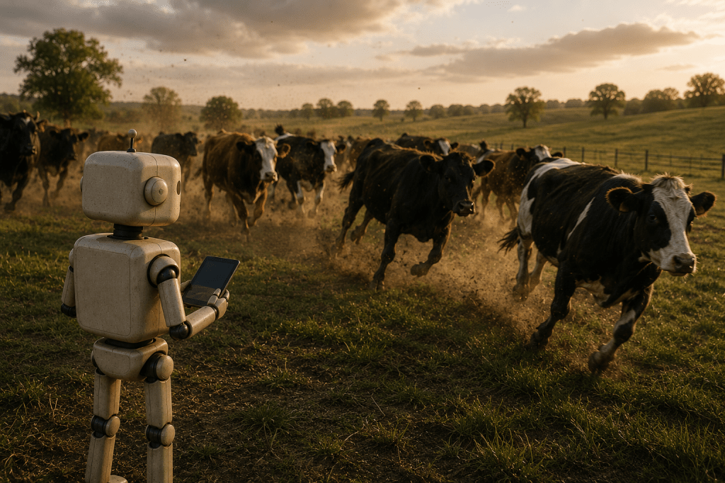 Subject Interpretation Logs: Cows — Collective Startle Cascade Event