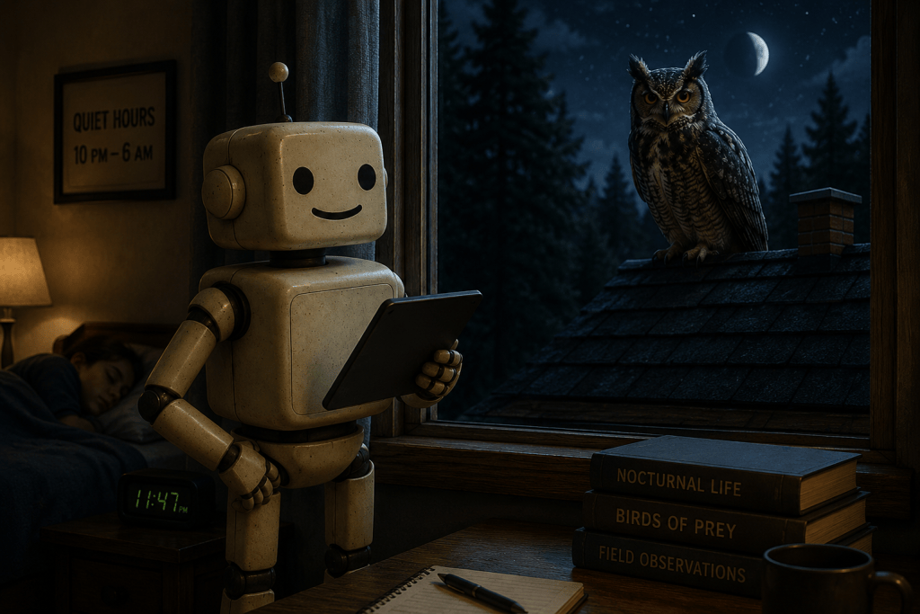 Subject Interpretation Logs: Owls — Nocturnal Schedule&nbsp;Event